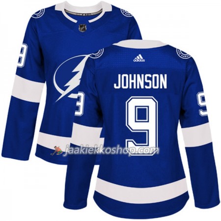 Nainen NHL Tampa Bay Lightning Pelipaita Tyler Johnson 9 Adidas 2017-2018 Sininen Authentic Nainen NHL Tampa Bay Lightning Pelipaita Tyler Johnson 9 Adidas 2017-2018 Sininen Authentic